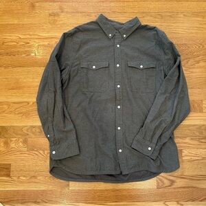 XXL Sage Green / Light Gray Everlane Casual Button Down Flannel Shirt